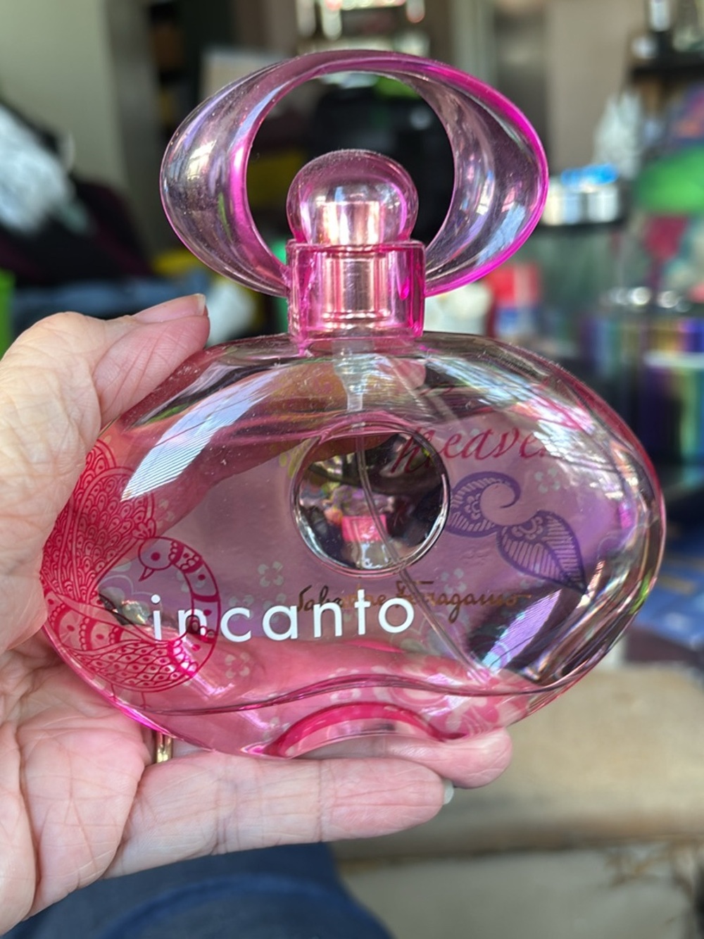Salvatore Ferragamo Incanto Pink Glass Fragrance EDT Spray.